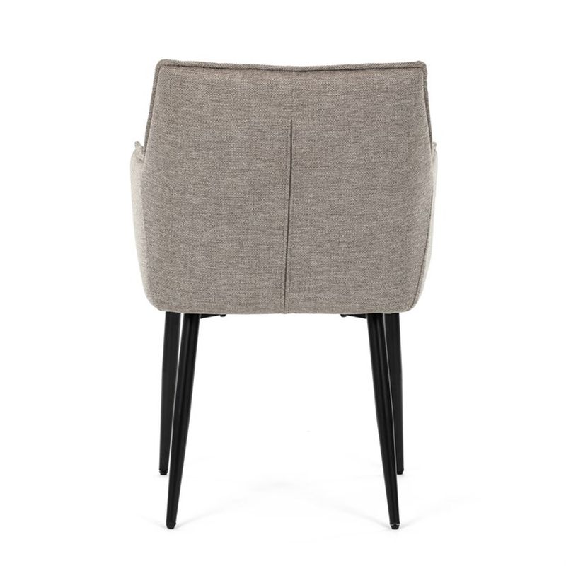 Jedálenská stolička, béžová, látka, DCH-J2139 LAN2