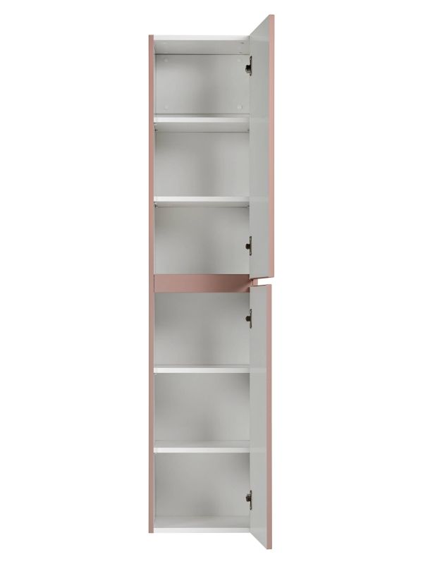 Vysoká skrinka, 35cm, ružová, ICONIC ROSE 80-01-E-2D