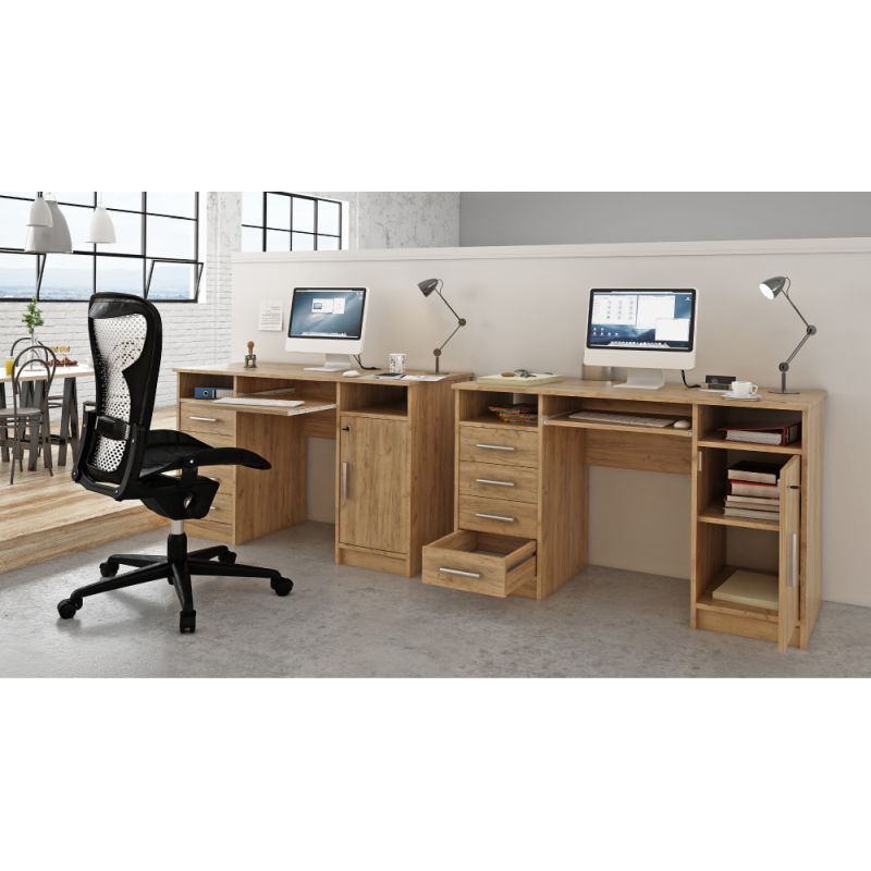 PC stôl, 123x55cm, dub artisan, B9 NEW