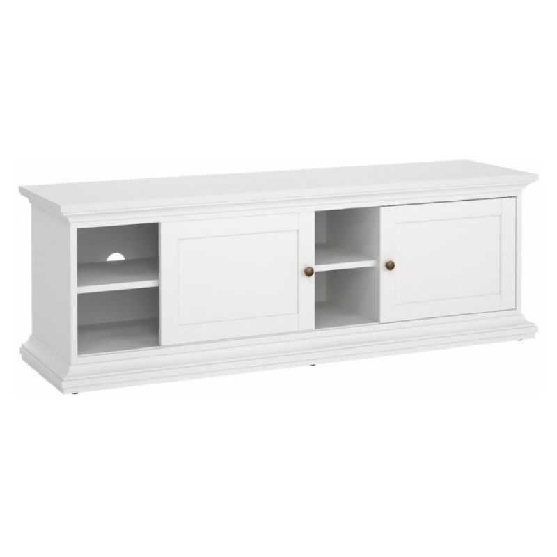 TV stolík, 149cm, biely, PARIS 77810