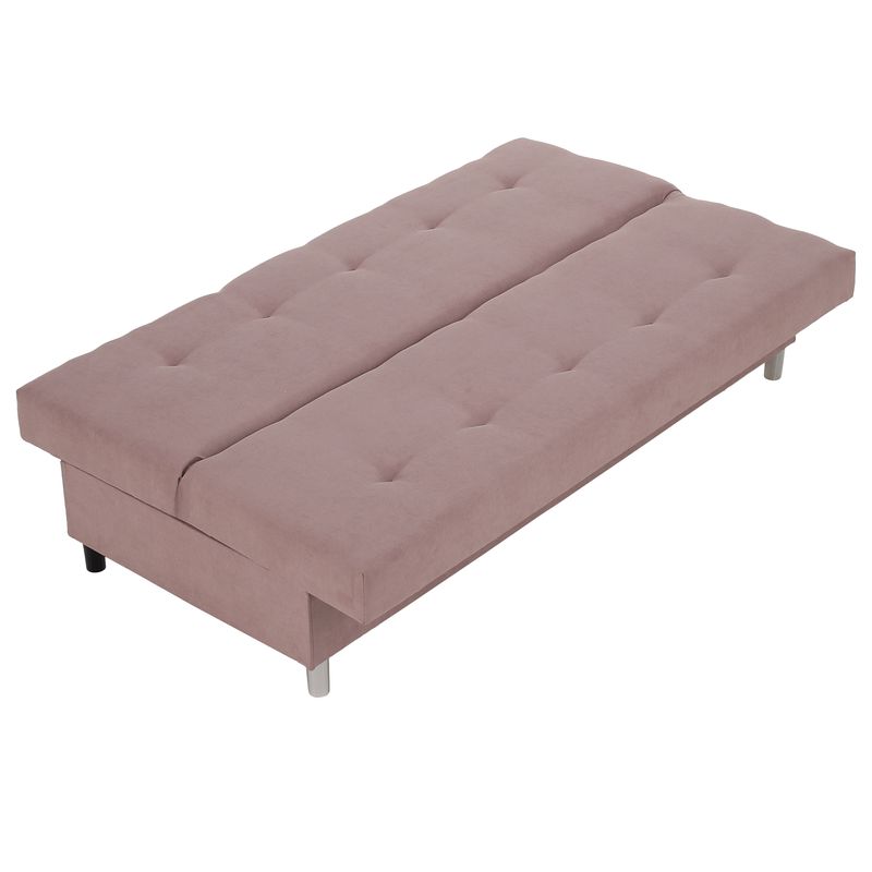 Rozkladacia pohovka, ružová látka, ALADA