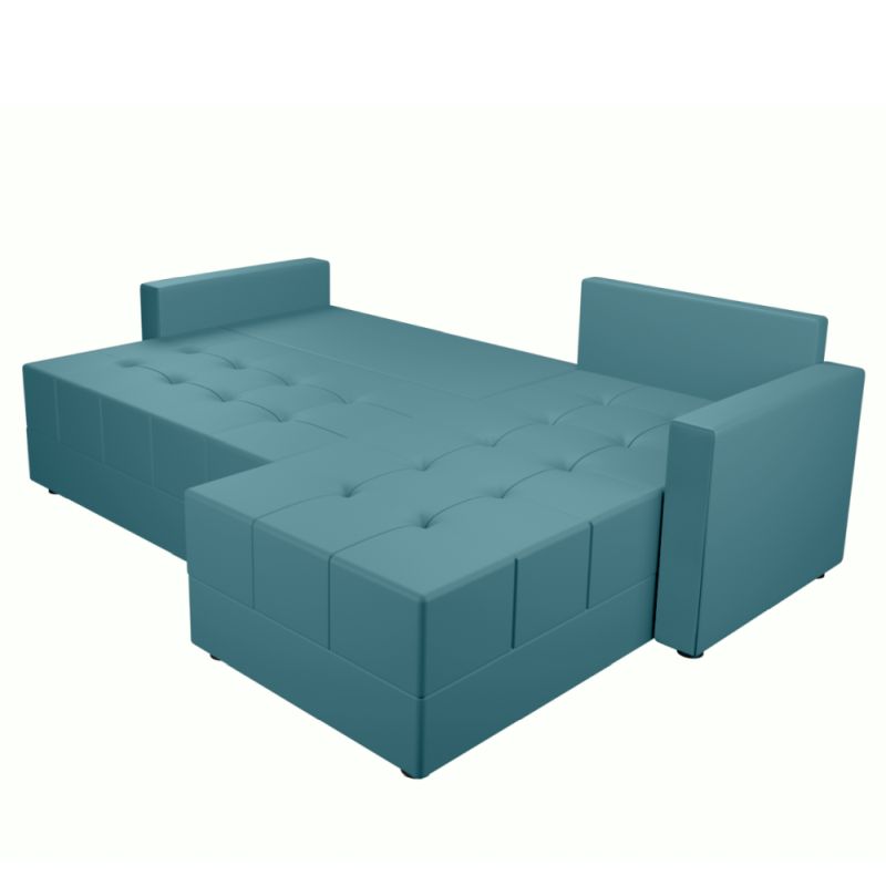 Univerzálna sedacia súprava, látka petrolejová, DUAN ROH