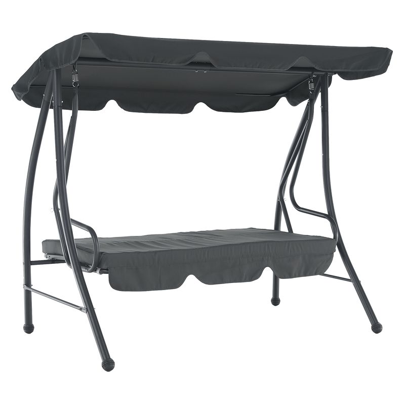 Záhradná hojdačka, sivá, KEMI