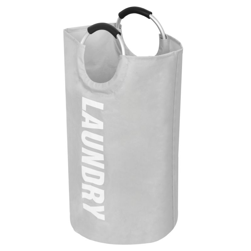 Látkový kôš na bielizeň, 38cm, sivý, DARILO