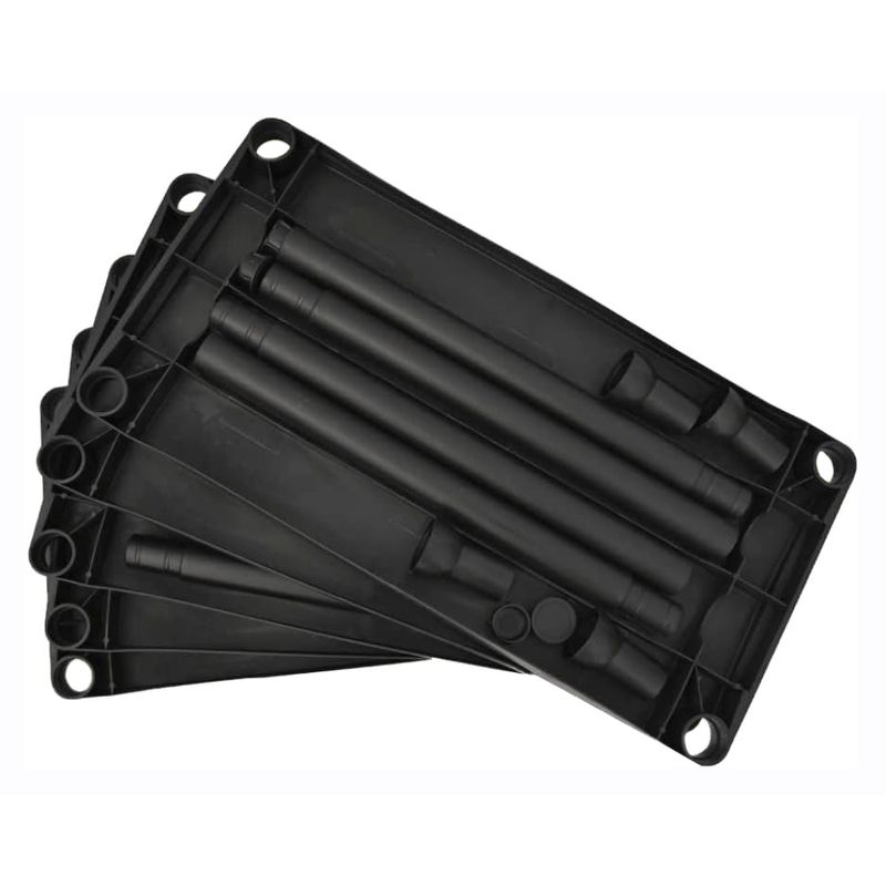 Regál, 60cm, čierny, ROMEN