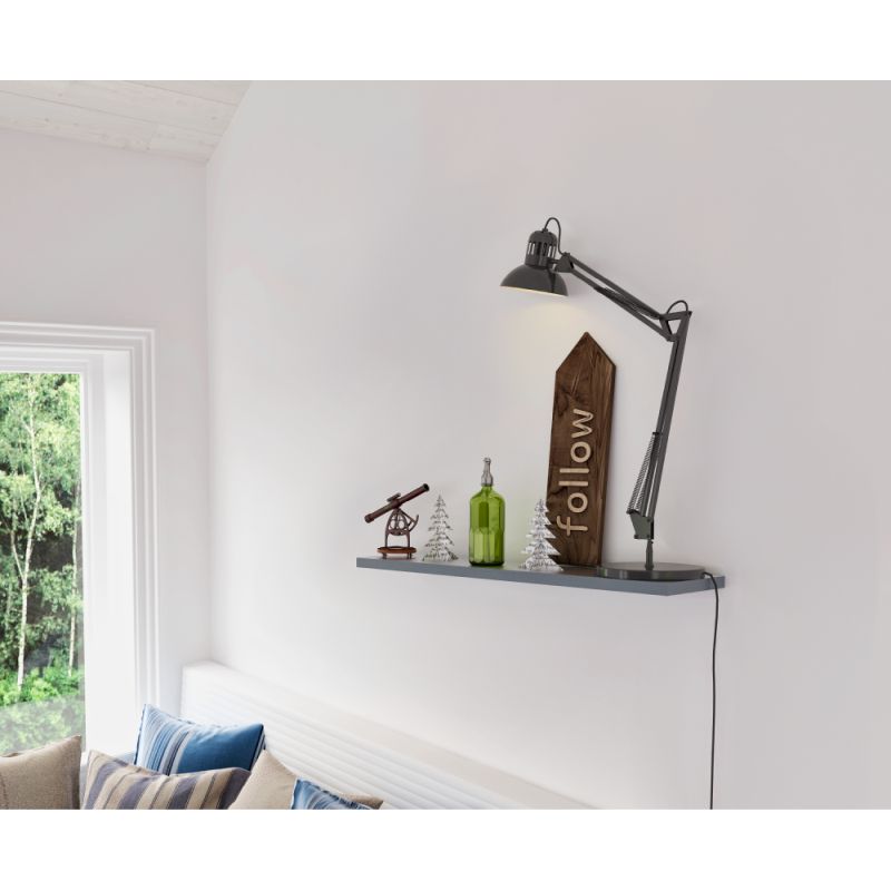 Polica, 80cm, grafit, FEDOR