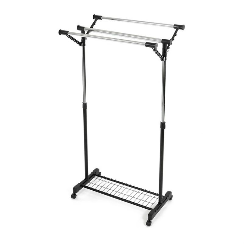 Stojan na šaty, čierny, kov, 84521 BK