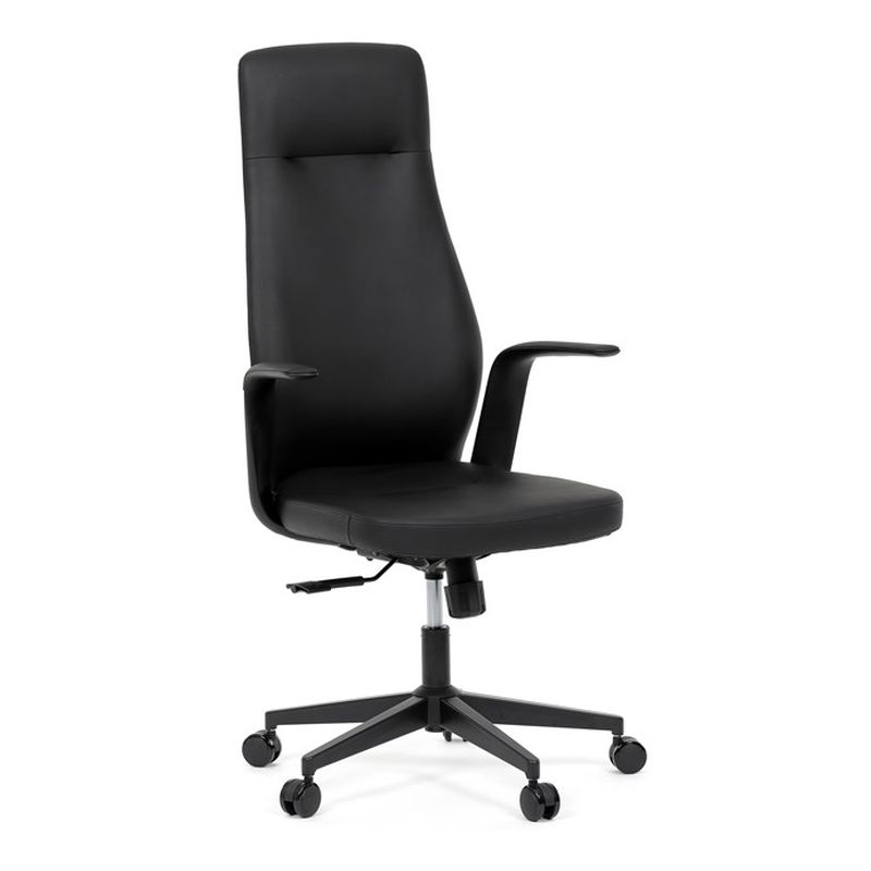 Kancelárske kreslo, čierna, ekokoža, 120 kg, KA-T8325 BK
