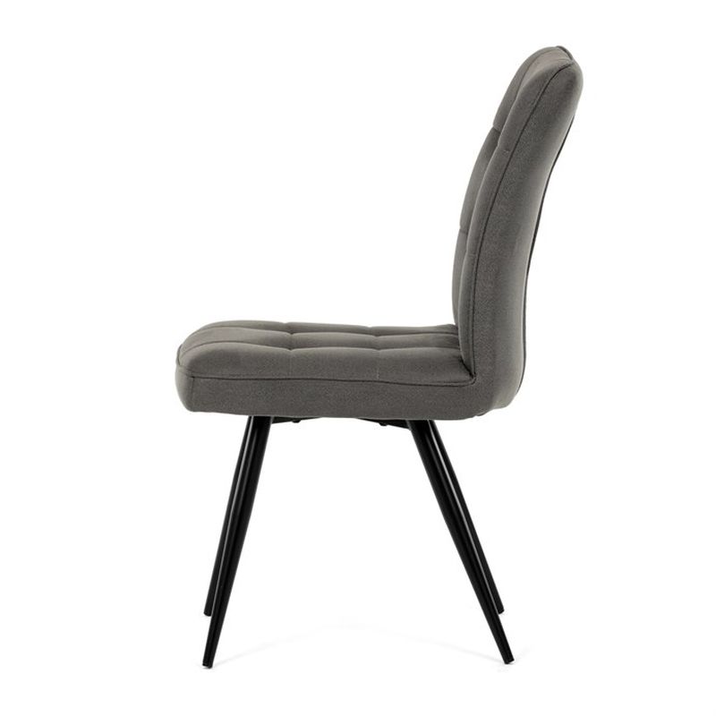 Jedálenská stolička, sivá, vintage, látka, DCL-D1250 GREY3