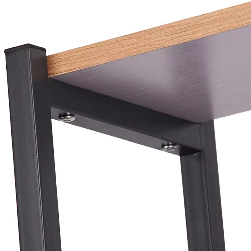 Regál, 78cm, čierny, rustikálne drevo, LEMY