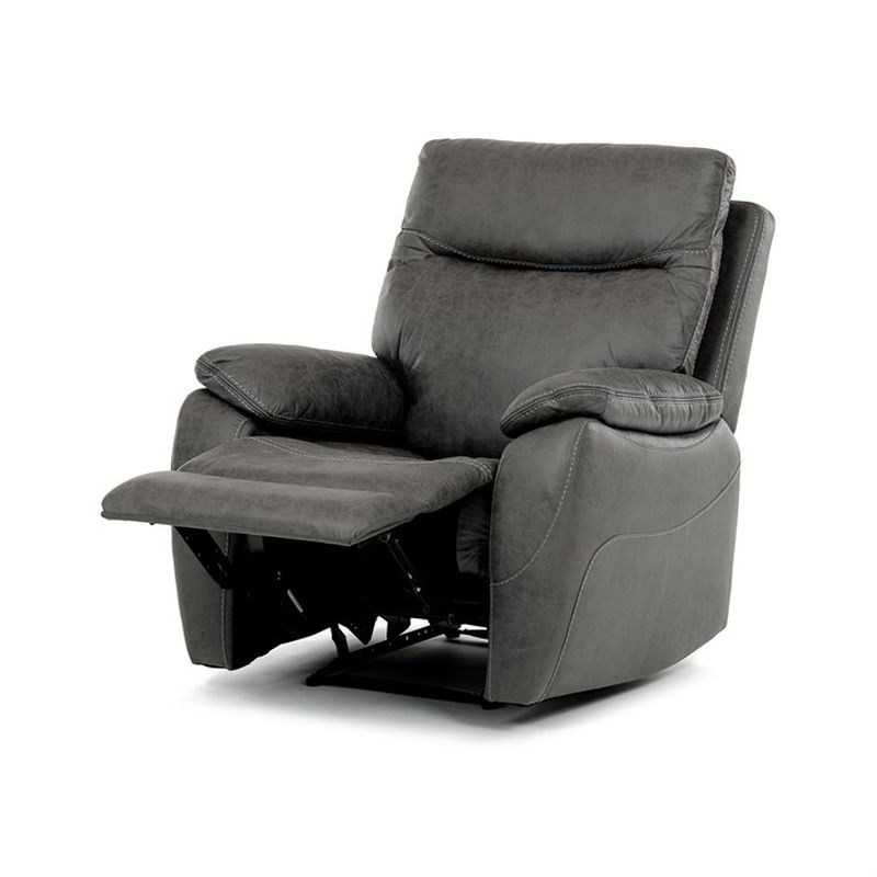 Polohovacie kreslo, vintage, látka, sivá, 150 kg, TV-4092 GREY3