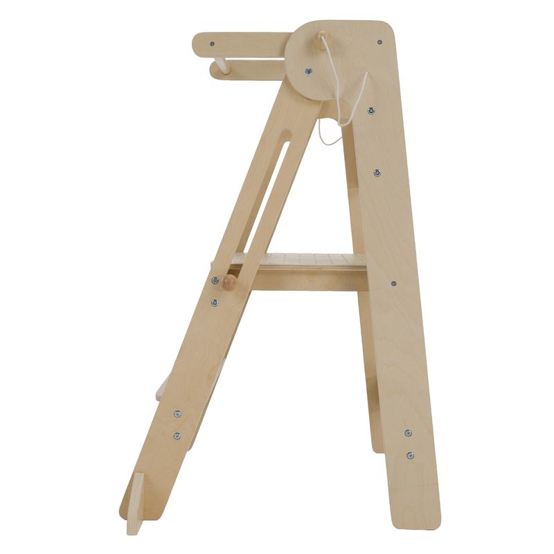 Montessori skladacia učiaca veža, prírodná, URIAN