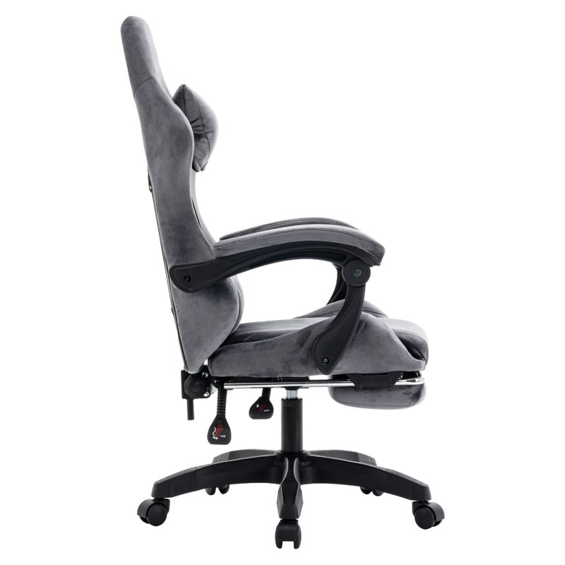 Kancelárske, herné kreslo, sivá látka, LOPES