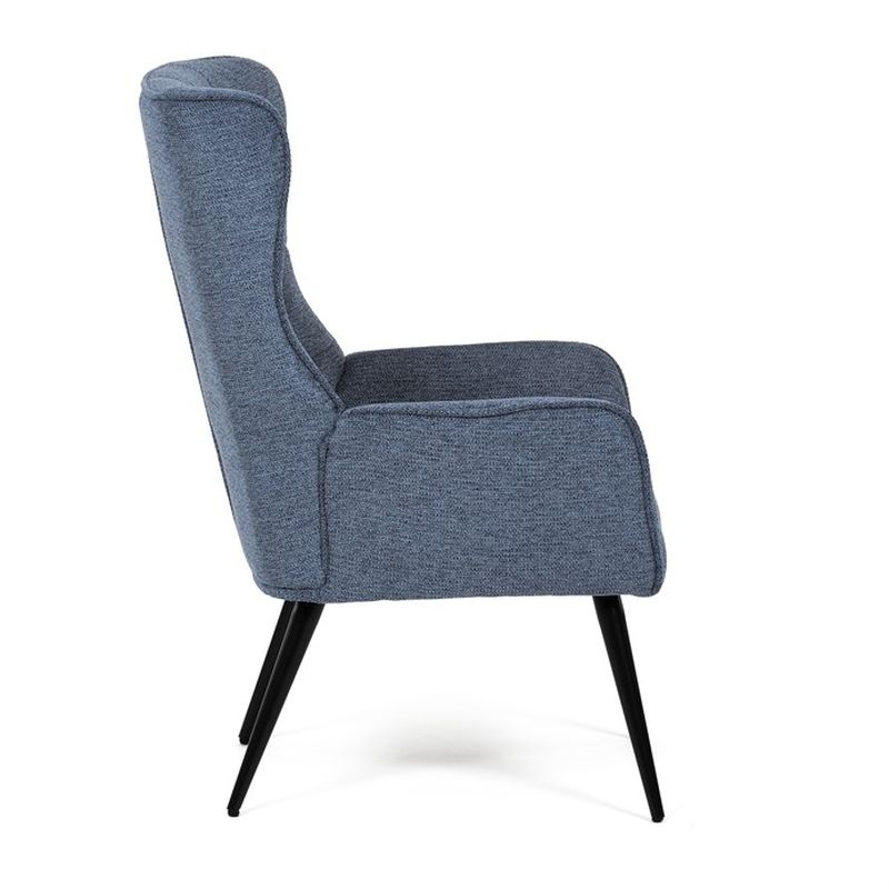 Relaxačné kreslo, modrá látka, AK-315 BLUE2