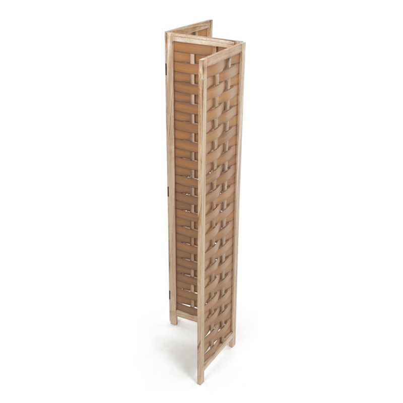 Paraván, 121cm, masív, prírodný, EF-L186 NAT
