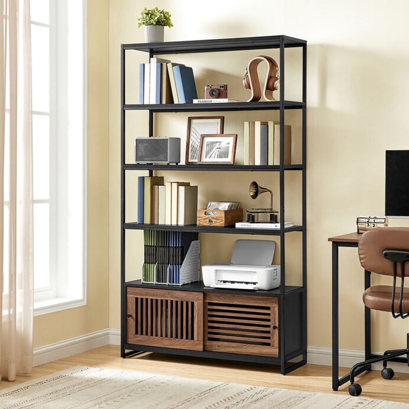 Regál, 100cm, čierny, AUR-E1121 BK