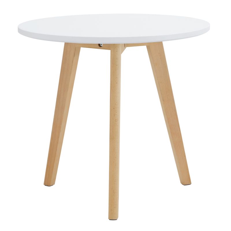 Sada 2 konferenčných stolíkov, 50x50cm, biely, buk, MALTO 2 NEW