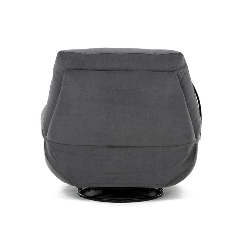 Elektrické polohovateľné kreslo sivé otočné, TV-7081 GREY2