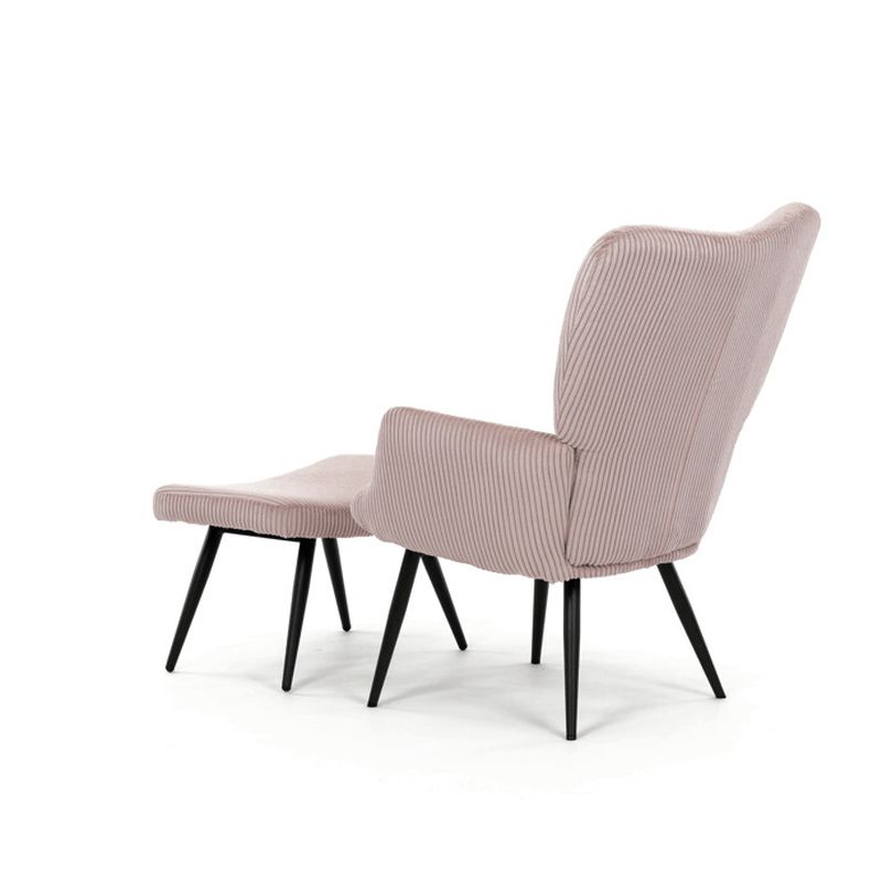 Relaxačné kreslo, ružová manšestrová látka, AK-L7285 PINK6
