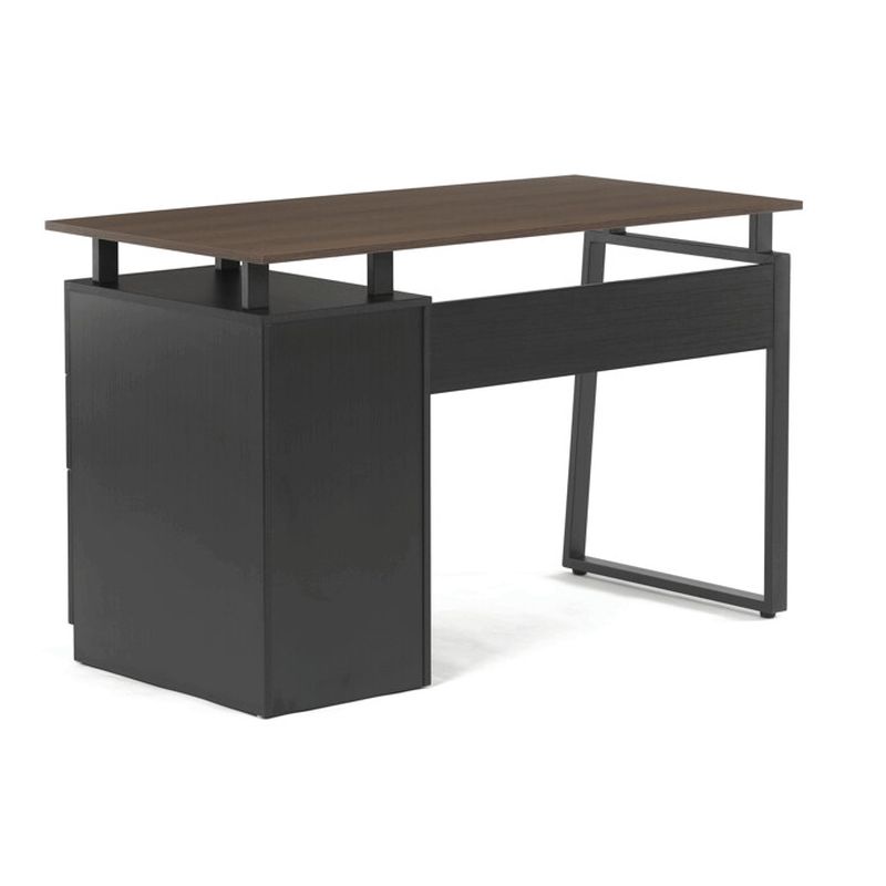 Kancelársky PC stôl, 120x60cm, orech, APC-3218 OAK