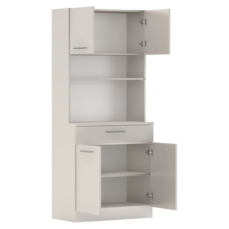 Štvordverový kredenc, 80cm, kašmír, DOMIS NEW