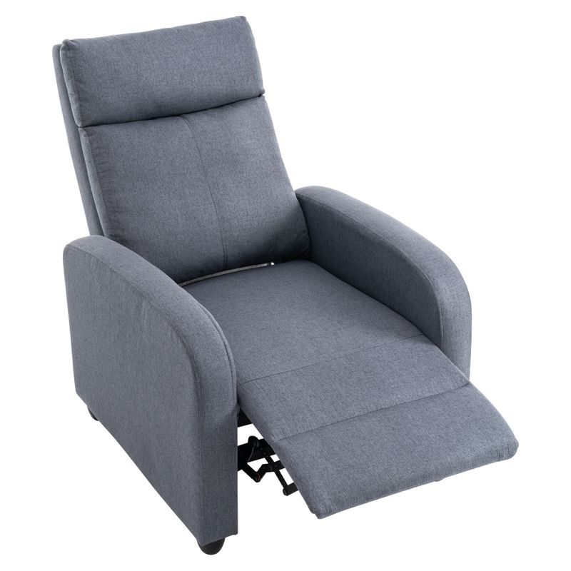 Relaxačné kreslo, sivá látka, KRESO NEW