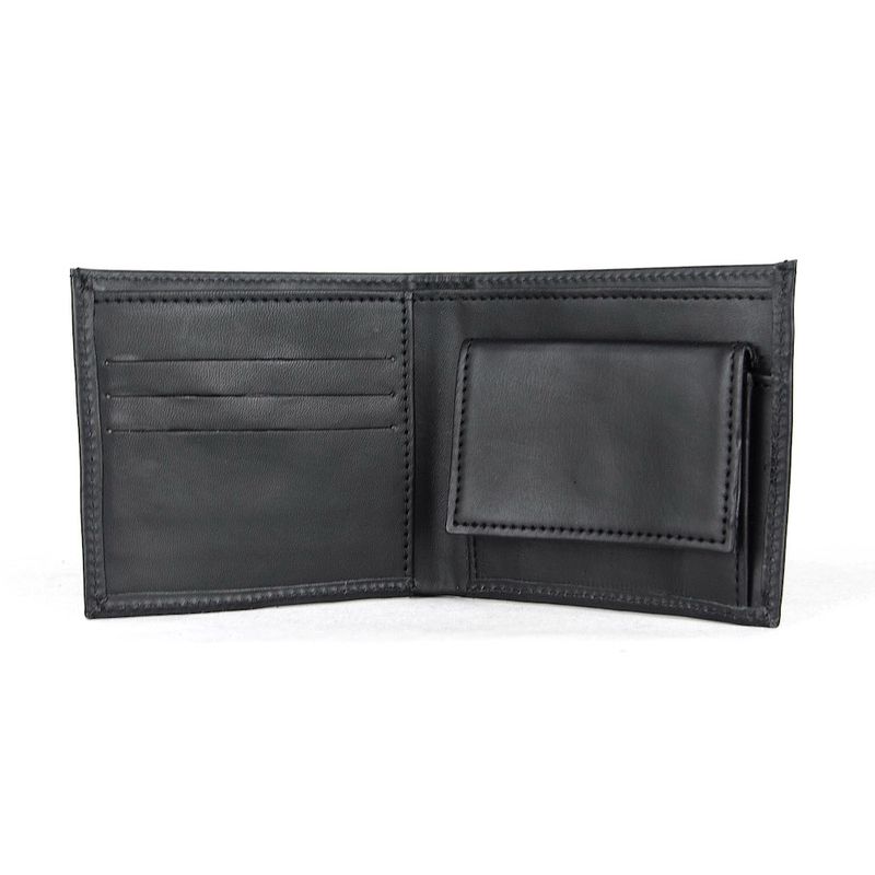 Pánska jednoduchá peňaženka z pravej kože č.8762 v čiernej farbe
