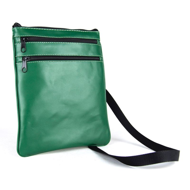 Elegantná kožená taška č.8639, viacúčelové púzdro v zelenej farbe