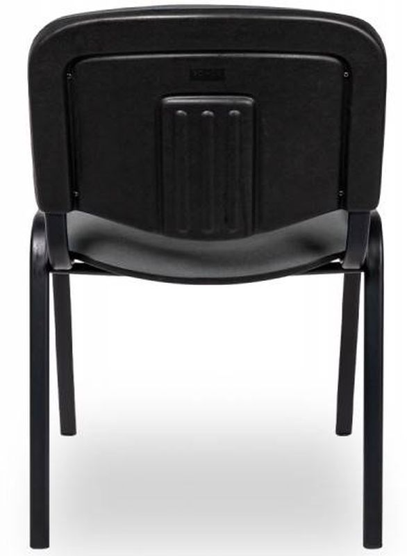 Kancelárska stolička, sivá látka, kov čierny, ISO STANDARD BL