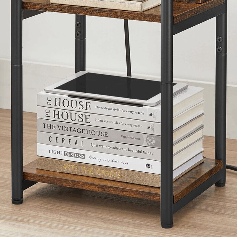 Odkladací stolík 30x34cm, MDF staré drevo, AFK-E1175 OLW