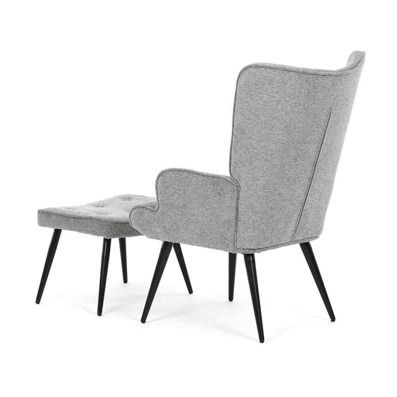 Relaxačné kreslo, sivá zamatová látka, AK-303 GREY2