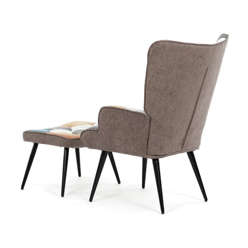 Relaxačné kreslo, viacfarebná zamatová látka, AK-303 PW2