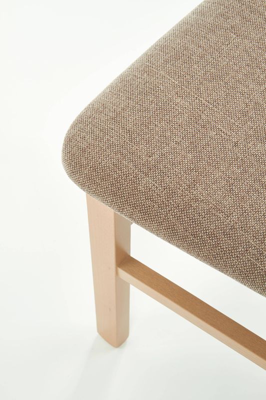 Jedálenská stolička, hnedosivá látka, drevo dub sonoma, DARIUSZ