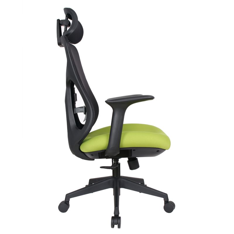 Kancelárske kreslo, zelená a čierna sieťovina, SULIVAN