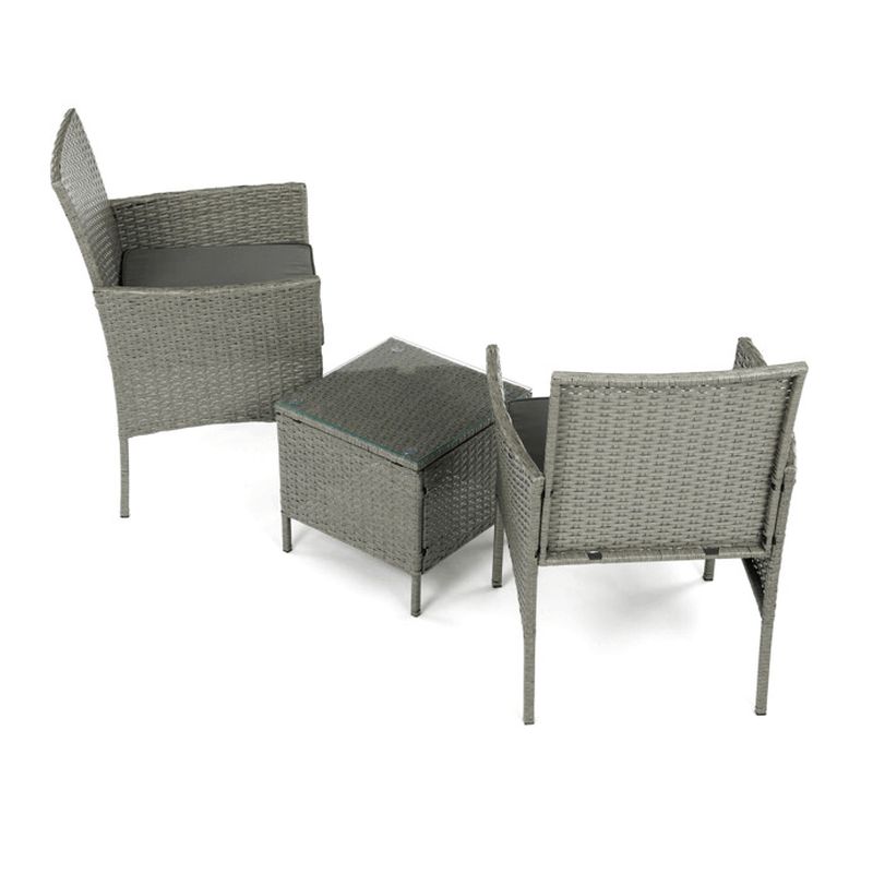 Záhradný set 1+2, polyratan, sivý, AZS-A1102 GREY