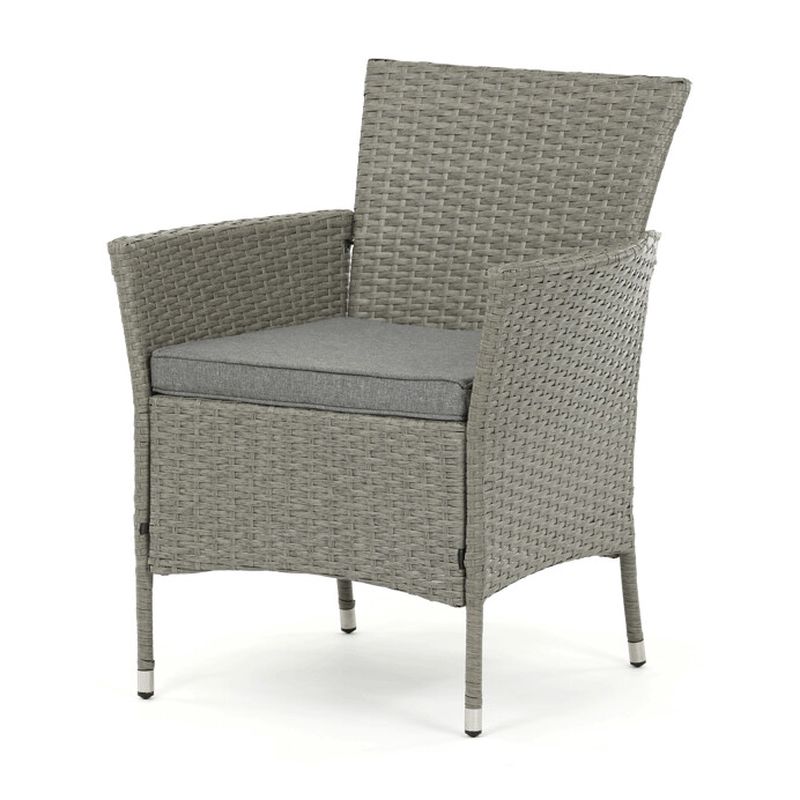 Záhradná zostava, polyratan, sivý, AZS-A1442 GREY