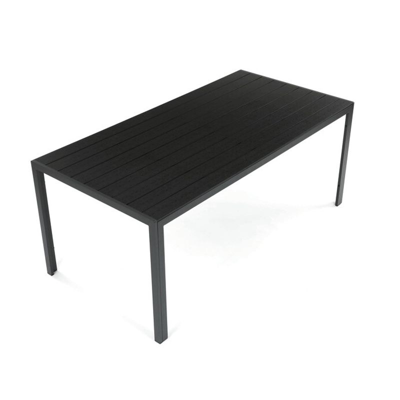 Záhradný stôl 180x90cm, hliník, polywood, sivý, AZT-C1211 GREY