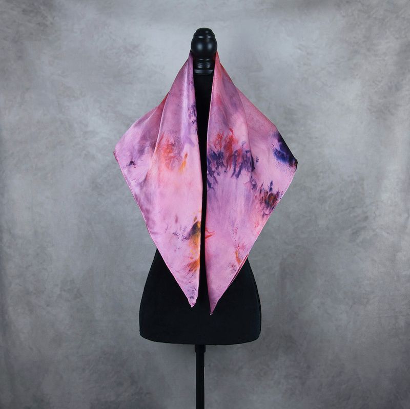 Hodvábna šatka LIMITED_291, Vyrobená na Slovensku, 90x90cm