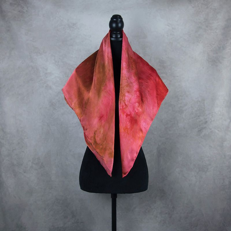 Hodvábna šatka LIMITED_293, Vyrobená na Slovensku, 90x90cm