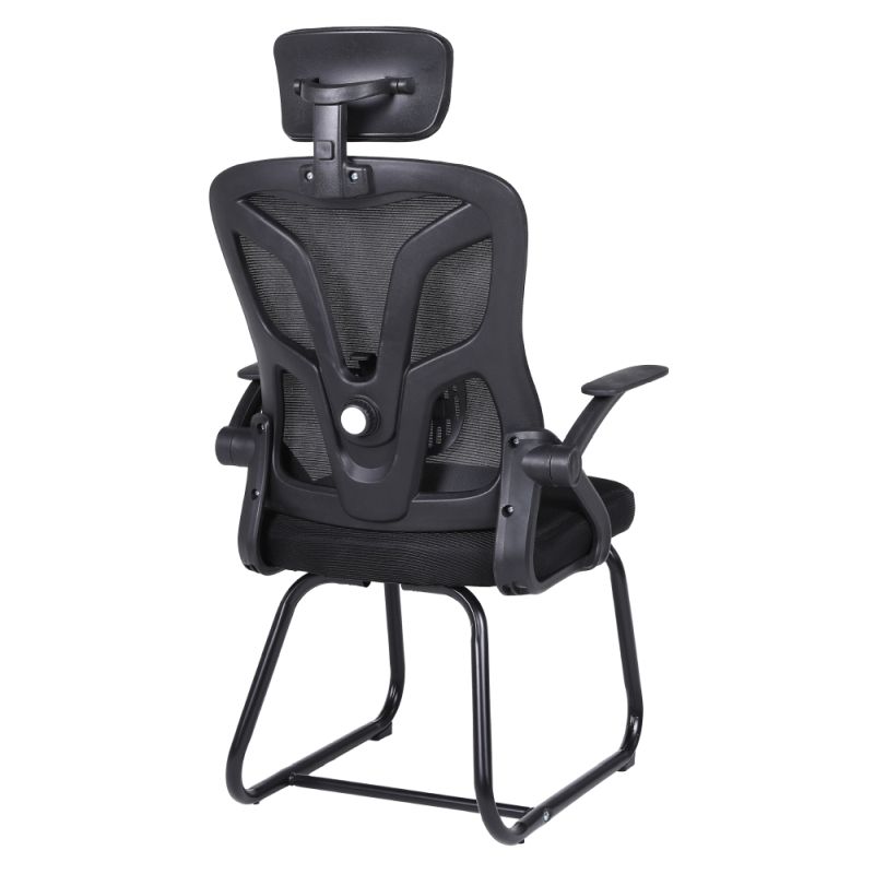 Kancelárska, zasadacia stolička, čierna sieťovina, SITAO