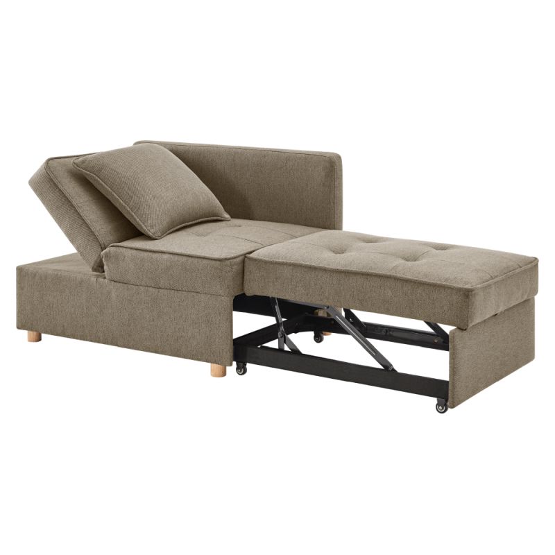 Rozkladacia pohovka, béžovohnedá látka, OSVALDO