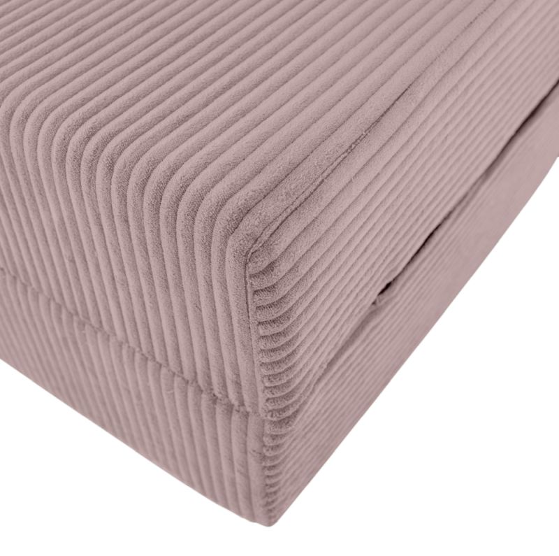 Skladací matrac, kreslo, 2v1, ružová látka, MALEN