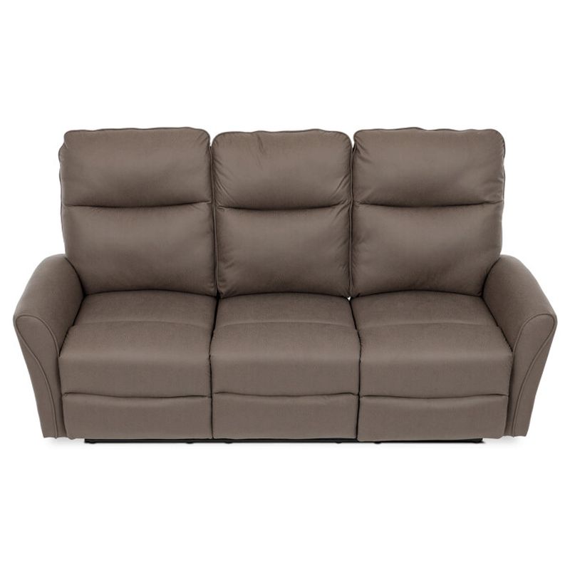 Sedacia súprava, hnedá, látka vintage, ASD-4302 COF3