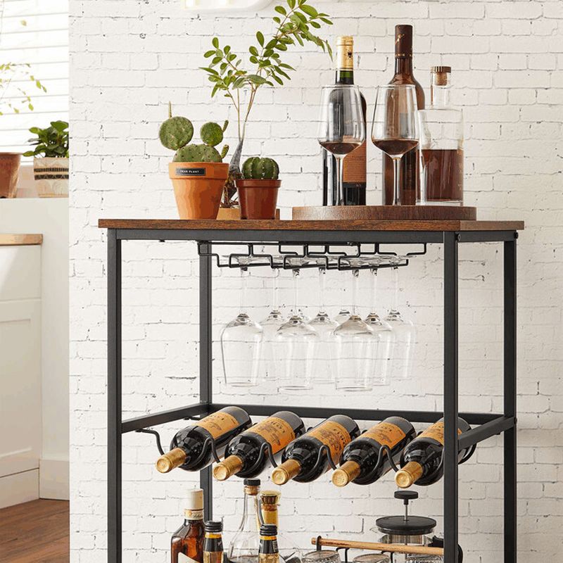 Pojazdný úložný vozík, 60cm, hnedý, APV-E1187 OLW