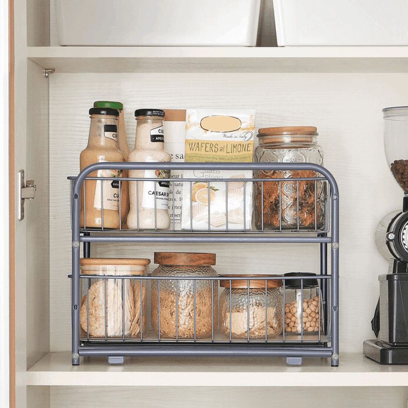 Organizér, 21cm, kov, strieborný, AUK-E1017 CR