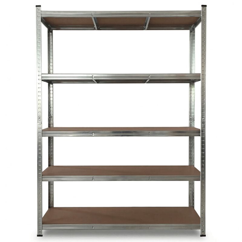 Regál, 120cm, kov, strieborný, AUR-G2120 SIL