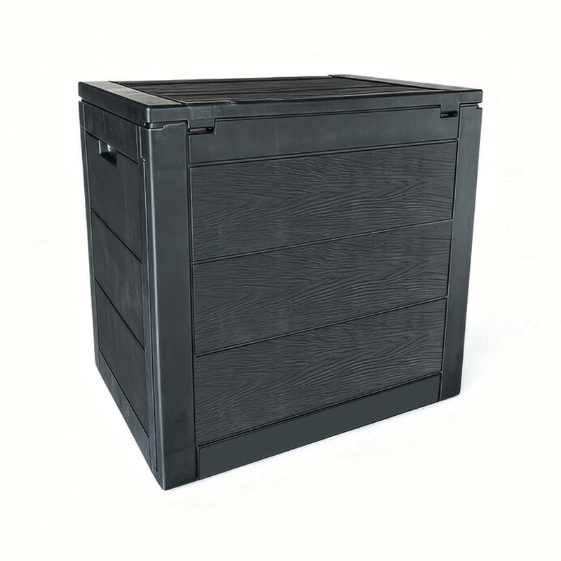 Záhradný úložný box, 56cm, plast, sivý, AZB-G2035 GREY