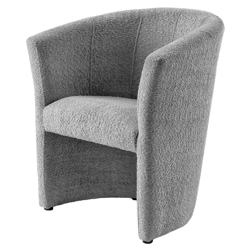 Kreslo klubové, sivá látka Coral, CUBA