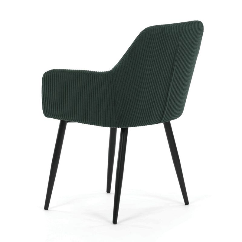 Jedálenská stolička, zelená, menčestrová látka, DCH-V4009 GRN6