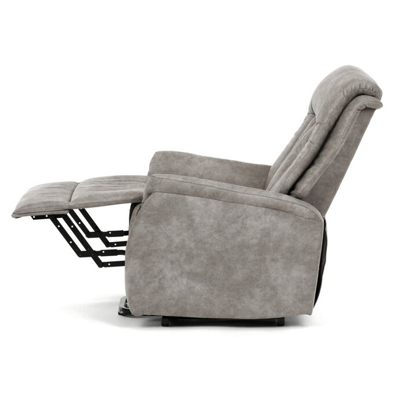 Polohovacie kreslo, elektrické, sivá látka vintage, TV-Q8575 GREY3